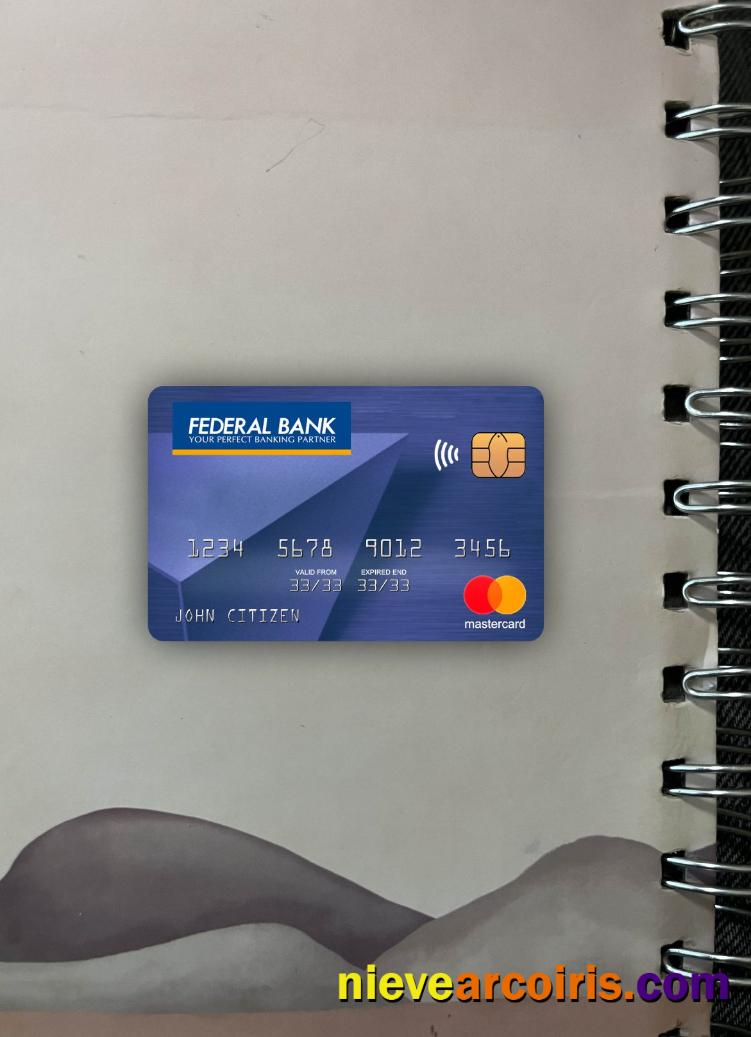 India Federal bank mastercard photolook